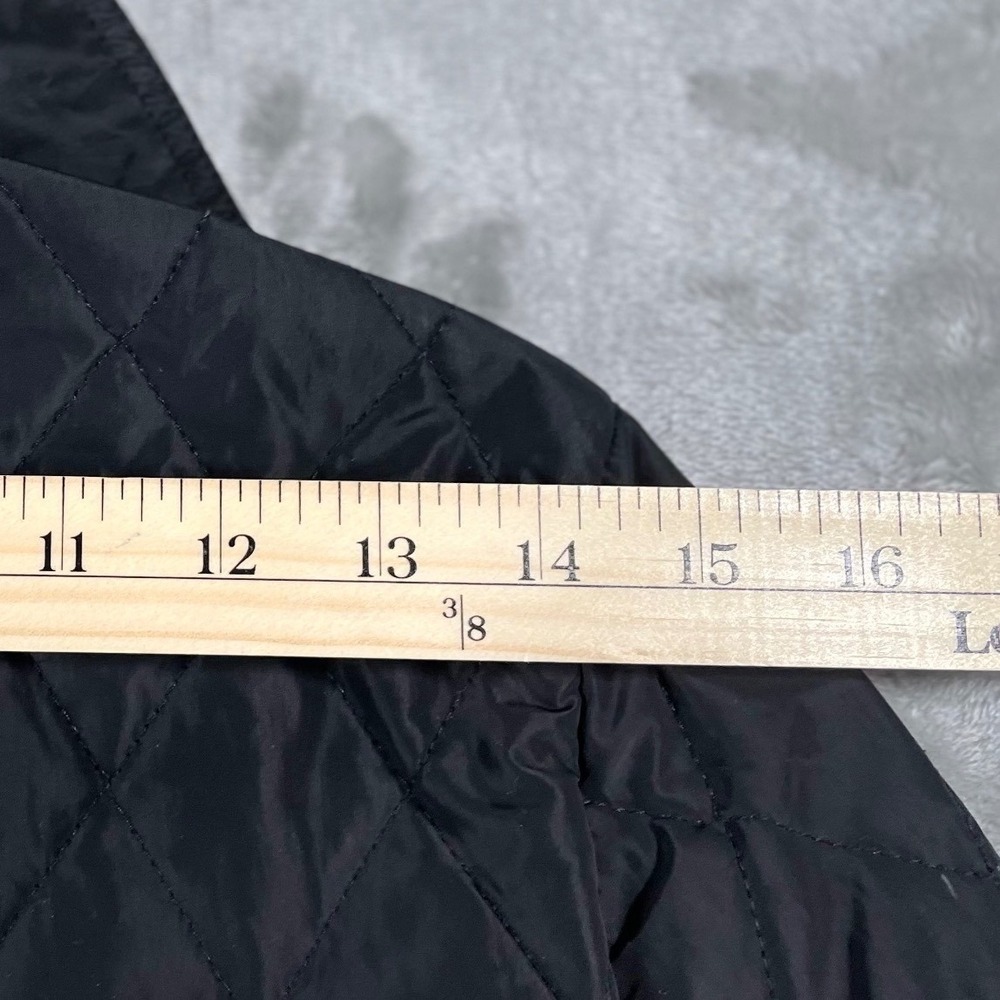 Lilly Pulitzer XXS Quilted Jacket Black Gold Button Colorful Lining Cuff Design - Picture 16 of 16